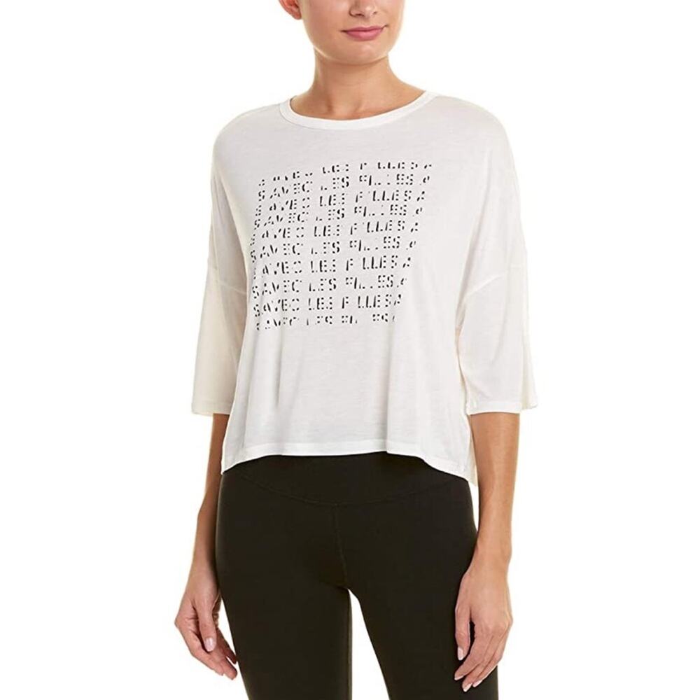 Avec Les Filles Oversized Boxy T-Shirt in Ivory Women's Size M